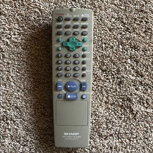 SHARP REMOTE CONTRO DVD VIDEO PLAYER RRMCGA030WJSA